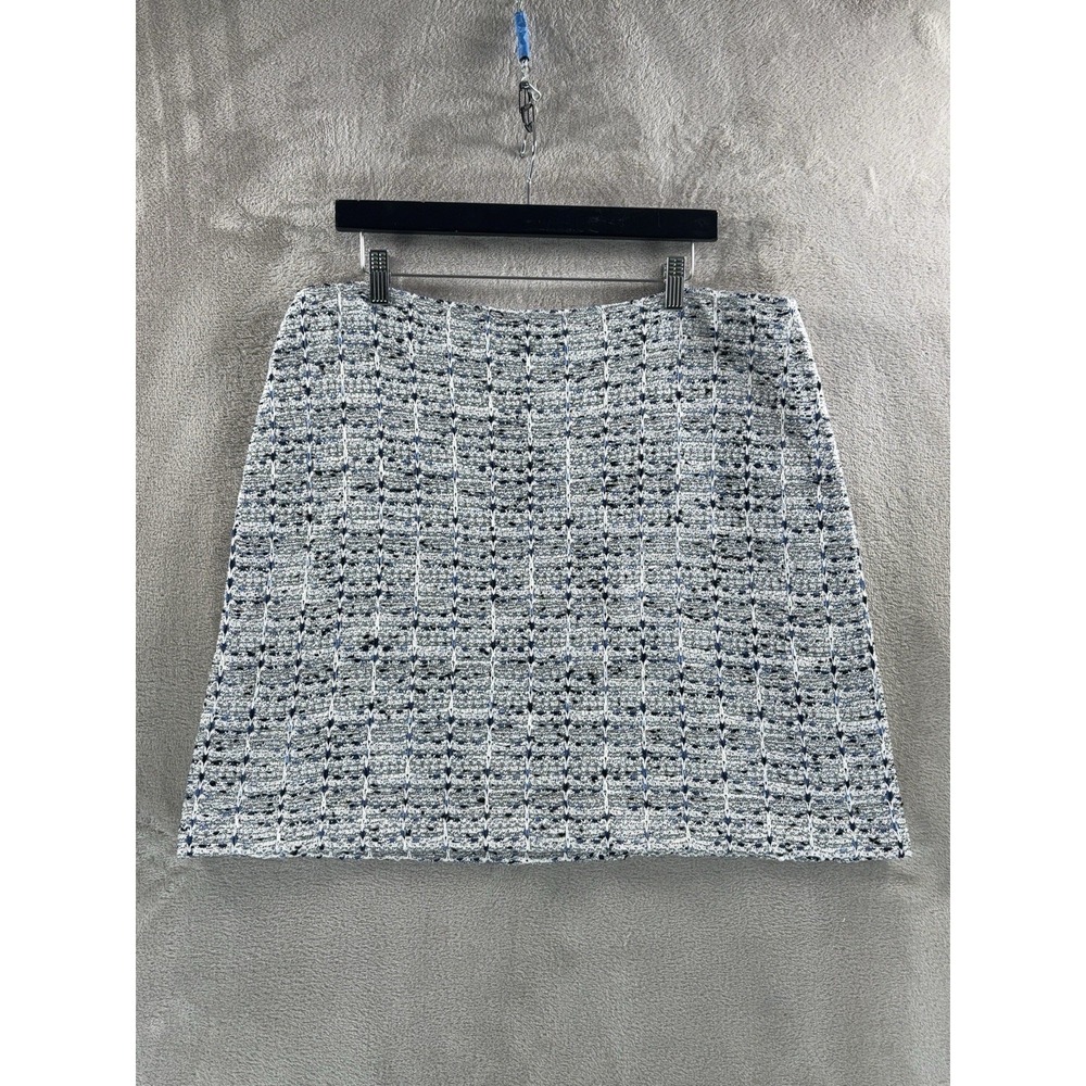 St. John Tweed Knit Skirt Womens Size 14 Multicolor A Line Career Boucle